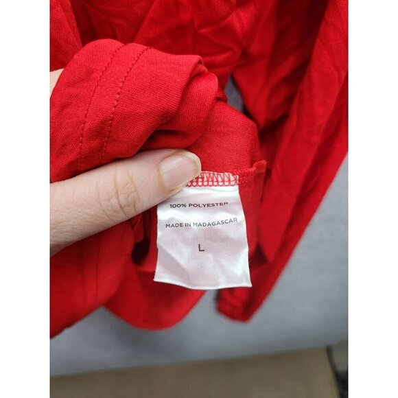 Sport-Tek Red Long-Sleeve Shirt Large - Picture 3 of 4